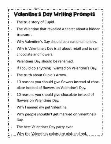 Valentines Day Writing Prompts Valentine’s Day Writing Prompts, Valentines Journal Prompts, Descriptive Writing Prompts, Valentines Writing Prompts, Valentines Writing, Creative Writing Exercises, Brave Writer, Writing Genres, Writing School