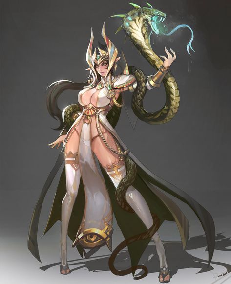 Snake Lady, Best Jokes, Character Design Cartoon, Man Art, Gif Animation, Warrior Girl, Dead Man, Female Character Design, Beautiful Fantasy Art