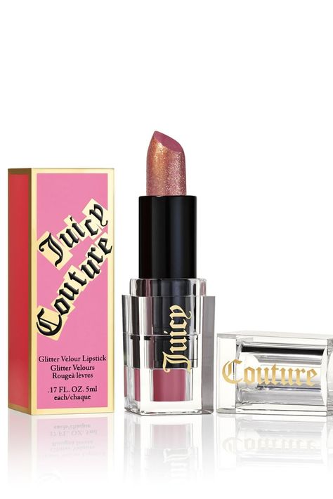 Put on Your Velour Track Suit  — Juicy Couture Now Has Makeup Eyeliner Types, Juicy Couture Makeup, Eye Texture, Couture Makeup, Rose Gold Sparkle, Lip Lacquer, Cream Lipstick, Lip Colour, Rose Gold Glitter