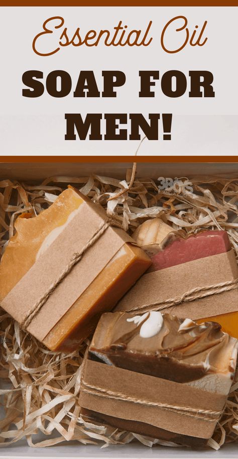 Manly Scented Soap Diy, Cold Process Soap Recipes For Men, Mens Soap Scents, Man Soap Recipes, Men Soap Recipe, Sandalwood Soap Recipe, Manly Essential Oil Blends For Soap, Homemade Soap For Men, Melt And Pour Soap For Men