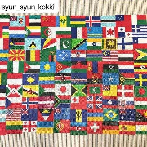 1200×1200 Easy Perler Beads, Easy Perler Beads Ideas, Perler Beads Ideas, Beads Ideas, Perler Bead Art, Fuse Beads, Flags Of The World, Cute Art Styles, Perler Bead