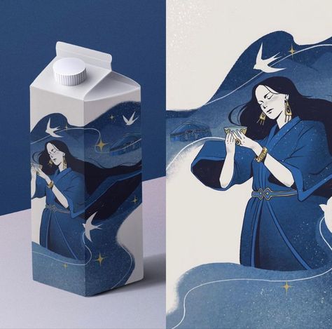 Milk Packaging Design, Packaging Design Illustration, Expert Logo, Milk Packaging, Graphisches Design, Branding Design Packaging, Graphic Design Packaging, Grafic Design, Creative Packaging Design