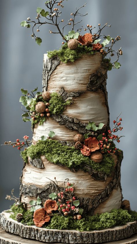 Boho Chic Wedding Cake, Woodland Wedding Cake, Chic Wedding Cake, Boho Wedding Cake, Wedding Cake Ideas, Macrame Backdrop, Bohemian Aesthetic, Free Spirit Style, Boho Chic Wedding