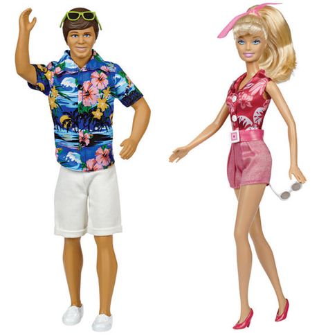 Hawaiian Vacation Barbie & Ken from Toy Story!!! Toy Story Barbie, Barbie And Ken Costume, Ken Barbie Doll, Toy Story Costumes, Baby Barbie, Barbie 2000, Summer Fashion Accessories, Barbie Diorama, Barbie Costume