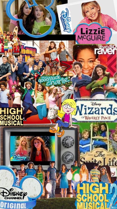 2000s Disney Aesthetic, Disney Channel Birthday Party, Disney 2000s Aesthetic, Disney Channel Wallpaper, Old Disney Channel Aesthetic, 2000s Kids Movies, 2000s Disney Channel Aesthetic, 2000s Disney Movies, 90s Notebook