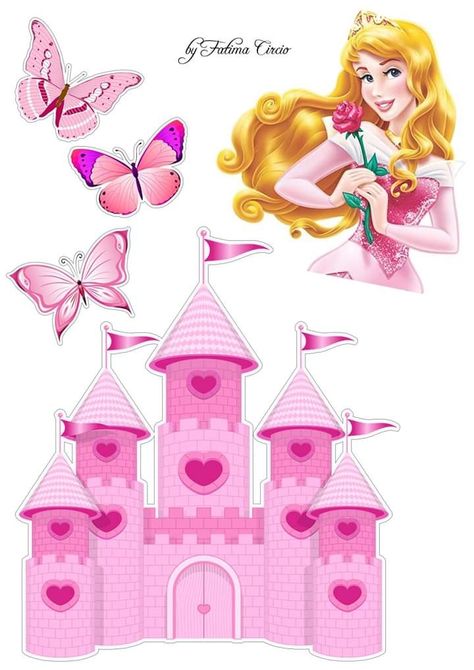 Putri Aurora, Baby Unicorn Party, Aurora Cake, Disney Princess Cake Topper, Disney Princess Cupcakes, Cake Topper Printable, Princess Cupcake, Princess Cupcake Toppers, Printable Princess