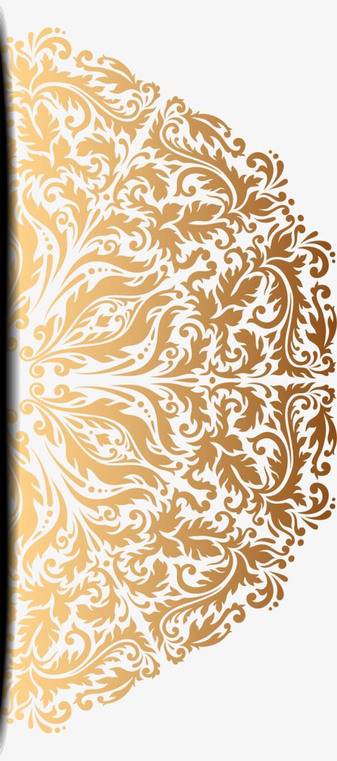 Gold Pattern Design, Gold And White Design, Gold Flower Pattern, Motif Vector, Gold Element, Royal Pattern, Hindu Wedding Invitations, Fashion Illustration Tutorial, Happy Birthday Art