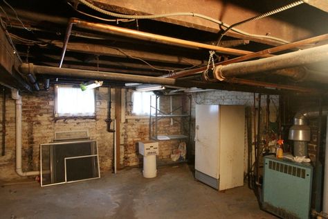 1980s Basement, Basement With Windows, 80s Basement, Victorian Basement, Creepy Basement, Zombie Background, Vintage Basement, Basement Remodeling Before And After, Basement Flooring Ideas