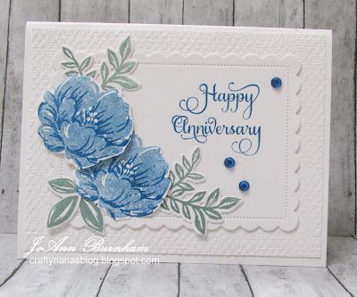 Stampin Up Happy Anniversary Stamp, Stampin Up Wedding Anniversary Cards, Su Wedding Card Ideas, Stampinup Anniversary Card Ideas, Stampin Up Anniversary Cards 2023, Stamping Up Anniversary Card Ideas, Anniversary Cards Stampin Up Simple, Anniversary Cards To Make, Su Anniversary Card Ideas