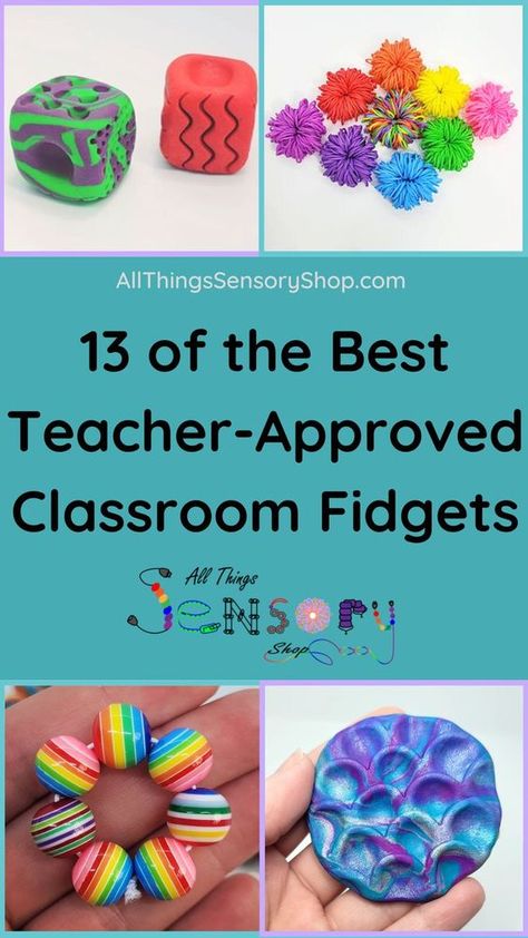 Fidget Toys For Classroom, Classroom Fidget Ideas, Diy Fidgets For School, Sensory Fidgets Diy, Best Fidgets For School, Easy Fidgets To Make, Neurodivergent Friendly Classroom, Fidget Keychain Diy, Quiet Fidgets For School