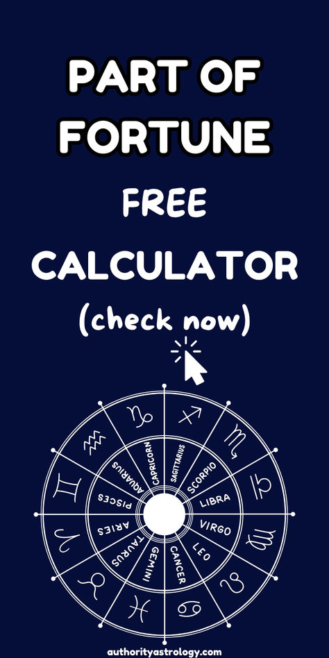 Uncover your path to success with our Part of Fortune Calculator! Learn how this key astrological point influences your prosperity and happiness. Gain valuable insights to enhance your life journey. Zodiac Predictions, Numerology Horoscope, Part Of Fortune, Astrology Leo, Path To Success, Birth Details, Life Journey, Calculator, Astronomy