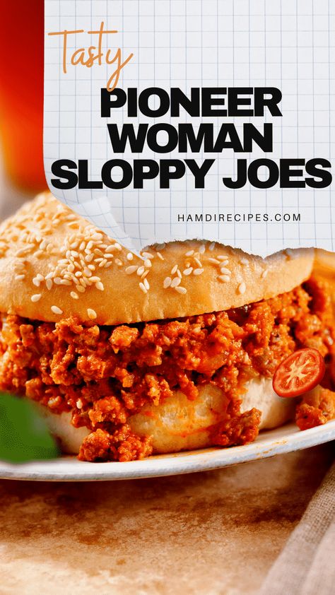 Pioneer Woman Sloppy Joe, Sloppy Joe Recipe Pioneer Woman, Pioneer Woman Sloppy Joes, Sloppy Janes, Sloppy Joe Recipes, Pioneer Woman Recipes Dinner, Best Sloppy Joe Recipe, Meat Sandwiches, Sloppy Joe Recipe Easy