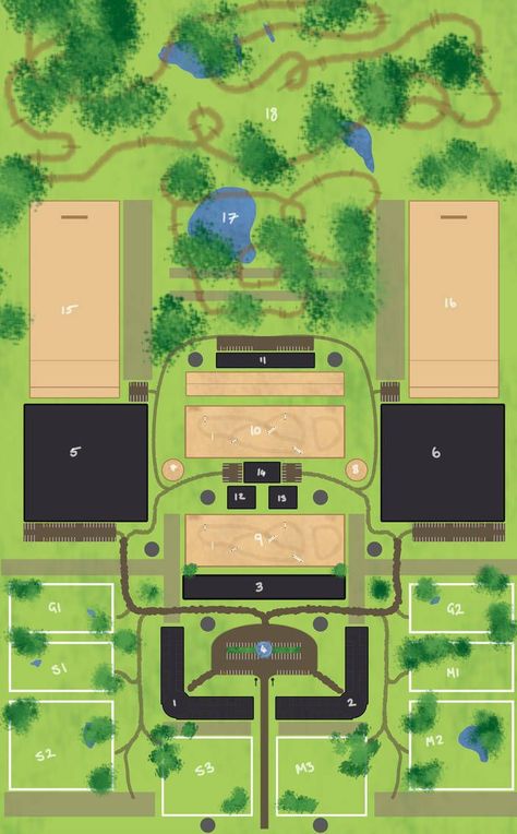 Horse Pasture Ideas, Minecraft Horse Stables, Cavalry Charge, Horse Farm Layout, Minecraft Barn, Minecraft Horse, Horse Pasture, Barn Layout, Horse Farm Ideas