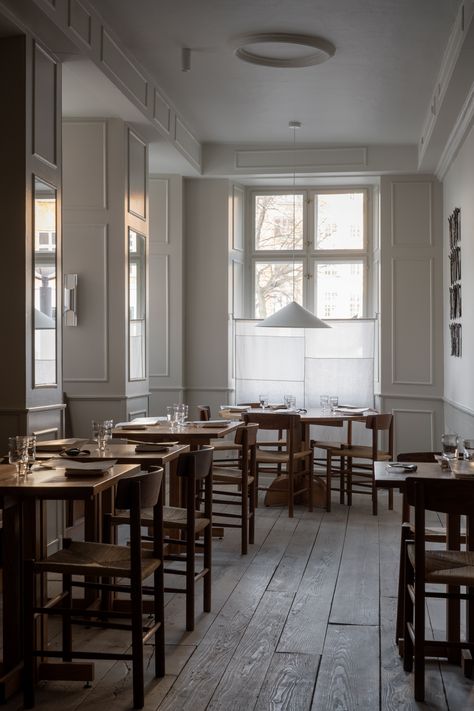 Composed in Copenhagen: 8 Design Lessons from Restaurant Bobe by Rising Design Duo Atelier Axo - Remodelista Denmark Restaurant, Kitchen Guide, Copenhagen Design, Gathering Table, Tile Countertops, Countertop Design, Hall Design, Copenhagen Denmark, Design Within Reach