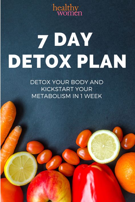 Need a kickstart to your diet or you feel like your body needs a reboot? Try this 7 Day Detox Plan that will jumpstart your metabolism in no time. 7 recipes are included! Jump Start Diet, 7 Day Detox Cleanse, Kick Start Diet, 10 Day Detox Diet, Detoxification Diet, 30 Day Detox, 10 Day Detox, Detox Cleanse Diet, Body Cleanse Diet