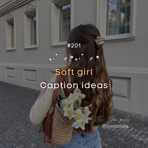 SET 201: Soft girl caption ideas >>> swipe #igcaptions #igcarousel #instagramcaptions #softgirl #captionideas #instagramtips #igtips #moodofelle Soft Girl Captions, Caption Ideas, Ig Captions, Instagram Tips, Soft Girl, Instagram Captions, Quick Saves