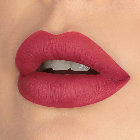 * HERO * WHIPPED MATTE LIQUID LIPSTICK Our whipped matte liquid lipsticks are a comfort matte formula that dries down entirely matte, but still has a diffused soft touch. This formula prioritizes minimizing transfer, crumbling, and smudging. This liquid lipstick will also remain vibrant and smudge-resistant when exposed to water. To top it off, it has a subtle, sweet butterscotch scent! COLOR Hero is a bright, vibrant rose toned pink.  This color is a beautiful opaque, vibrant rose. Depending on Lipstick Nails Shape, Maquillage Kylie Jenner, Dark Red Lipstick, Matte Lipstick Shades, Lipstick Nails, Lipstick Tutorial, Lipstick Kit, Dark Lipstick, Lipstick Art