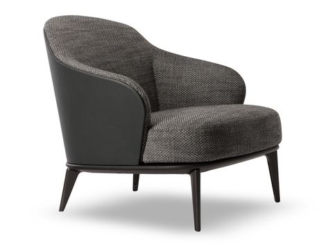 Armchair LESLIE ARMCHAIRS by Minotti Stylish Accent Chairs, Minimalist Sofa, Frame Fabric, Lounge Armchair, Armchair Furniture, Leisure Chair, Fabric Armchairs, Upholstered Fabric, Upholstered Arm Chair