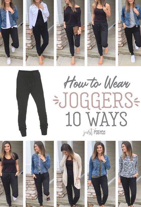 How To Wear Joggers, How To Wear Leggings, Joggers Outfit, Black Joggers, Casual Work Outfits, Hiking Outfit, Style Mistakes, Mode Inspiration, Fall Winter Outfits