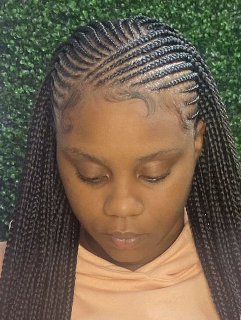 Cute Box Braids Hairstyles Ideas, Box Braids Hairstyles Ideas, Braids Hairstyles Ideas, Braids Women, Cornrows With Box Braids, Christmas Scrunchies, 2022 Hairstyles, Protective Style Braids, Scalp Braids