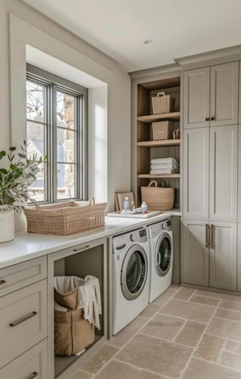 Elegant Laundry Room, Laundry Quotes, Laundry Room Inspo, House Laundry Room, Laundry Room/mud Room, Organization Laundry, Dream Laundry Room, Laundry Room Layouts, Mudroom Laundry Room