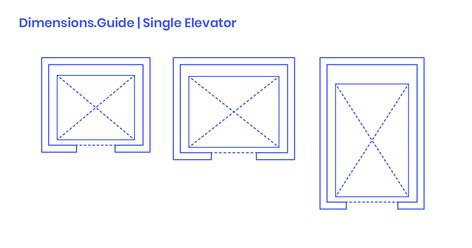 Single car elevators are common lifts used in small to medium sized commercial applications. Best used for smaller structures, a single car elevator system can come in a variety of car sizes to meet desired loads in buildings without high peak daily traffic or volume demands. Elevator Dimensions, Car Elevator, Coming Out, Layout Design, Hotel, How To Plan, Quick Saves