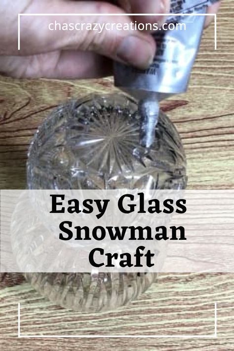 Easy Glass Snowman Craft Wine Glass Snow Globe Candle Holders, Glass Shades Repurposed, Repurpose Glass Vases, Glass Bowl Decor Ideas Diy Crafts, Glass Insulators Repurposed, Glass Jugs Decor Ideas, Glass Insulator Ideas, Glass Globes Crafts, Glass Snowman Crafts