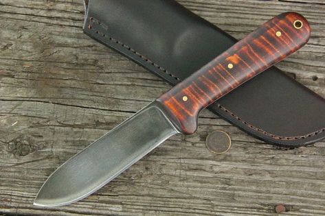 Custom Knives, Kephart Knife, Custom Kephart Knife, Lucas Forge, Custom Hunting Knife Kephart Knife, Beautiful Knives, Knife Ideas, Belt Knife, Bushcraft Knife, Handcrafted Knife, Hobby Tools, Buck Knives, Micarta Handles