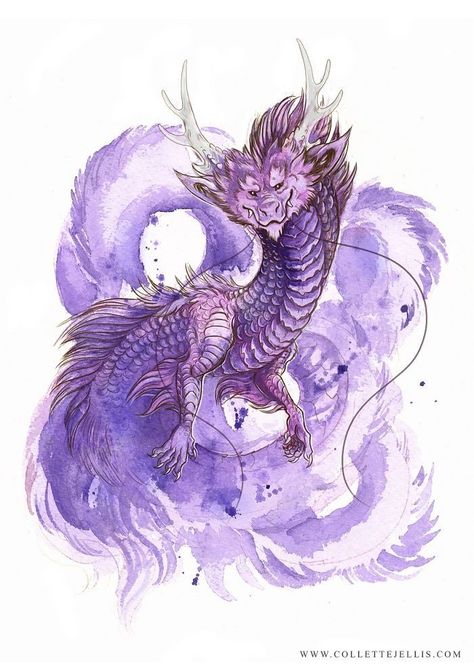 Amethyst dragon Skyrim Vampire, Amethyst Dragon, Make Your Own Story, Watercolour And Ink, Fantasy Drawings, Dragon Illustration, My Fantasy World, Drawing Process, Dragon Art