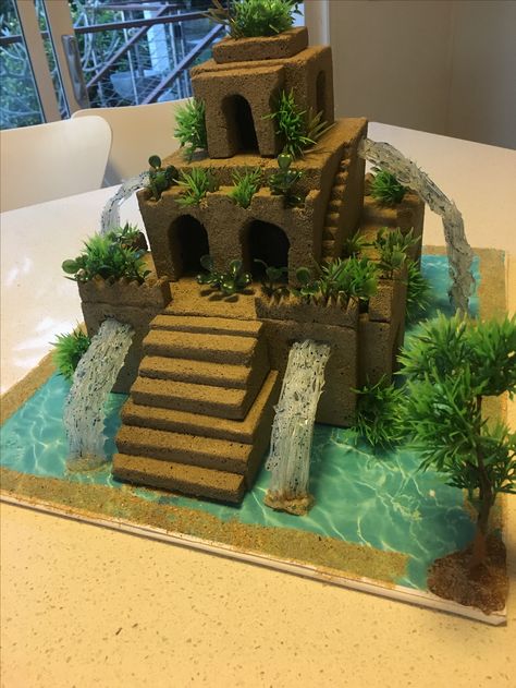 Aztec School Project Ideas, Aztec Project, Hanging Gardens Of Babylon Project, Ziggurat Project Ideas, Ancient Mesopotamia Projects, Mesopotamia Projects, Tapestry Of Grace, Egypt Crafts, Gardens Of Babylon