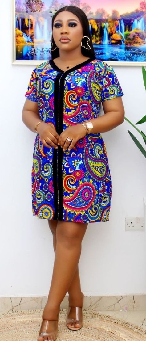 Short Ankara Free Dress Styles, Simple Nice Ankara Gowns, Ankara Short Gowns Classy Casual, Short Free Ankara Gown Styles, Free Grown Dress Ankara, Ankara Free Gown Styles For Women Short, Free Ankara Dresses, Material Long Gown Styles In Nigeria, Free Short Ankara Gown Styles