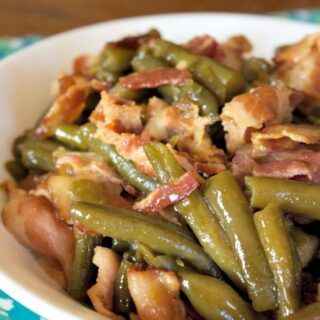 Green Beans And Bacon Recipe, Green Beans And Bacon, Beans And Bacon, Broccoli Cheese Casserole Recipe, Crockpot Green Beans, Slow Cooker Green Beans, Easy Green Beans, Green Beans With Bacon, Popular Side Dishes