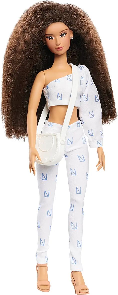 Light Brown Skin Tone, Hair Light Brown, Light Brown Skin, Hair Light, Black Doll, Dark Brown Hair, Fashion Doll, Brown Skin, Curly Hair Styles Naturally