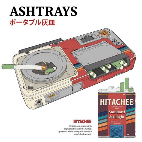 ArtStation - Ashtrays Modern Inventions, Cassette Futurism Fashion, Futuristic Props Concept Art, Cassette Futurism Art, Futuristic Retro Aesthetic, Casette Futurism Aesthetic, Cassette Futurism Aesthetic, Cassette Futurism, Retro Futuristic Design