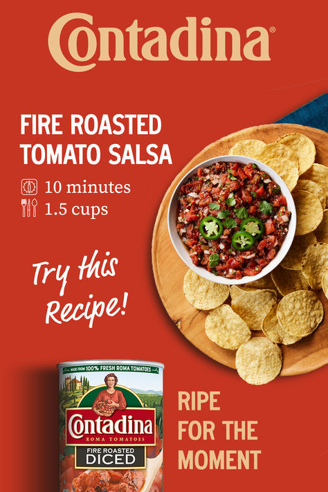 Contadina Fire Roasted Tomato Salsa Paleo Pumpkin Pie Bars, Fire Roasted Salsa, Roasted Salsa, Fast Pizza, Burrito Casserole, Roasted Tomato Salsa, Beautiful Universe, Chest Ideas, Ad Inspiration