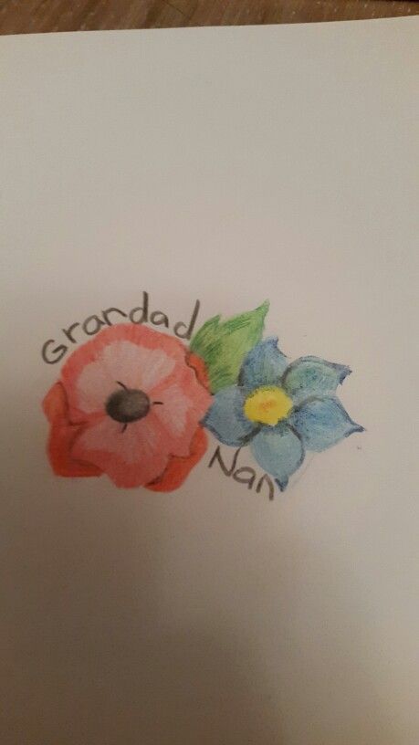 Tattoo idea in memory of my grandad and nan. Nan And Grandad Tattoo, Grandad Tattoo, Nan Tattoo, Tattoo Idea, Maple Leaf Tattoo, Tattoo Design, I Tattoo, Tatting, Tattoo Ideas