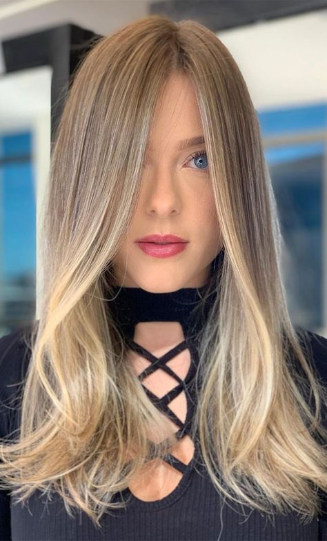 Natural Hair Color Ideas For Straight Hair, All Over Dark Blonde Hair Color, Natural Money Piece Hair, Natural Dark Blonde Hair With Highlights, Blond Highlights On Blond Hair Natural, Sand Hair Color, Warm Ash Blonde Hair, Dark Blonde Hair Blue Eyes, Natural Looking Blonde Hair