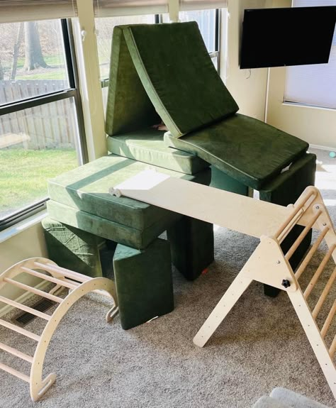 Nugget With Pikler, Pikler And Nugget, Nugget And Pickler Triangle, 2 Nugget Couch Builds With Pikler, Nugget Fort Ideas Two, Pickler Triangle And Nugget, Nugget And Pikler Builds, Pickler Triangle And Nugget Builds, Pikler Triangle And Nugget