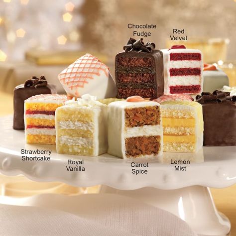 Incredible Petits Fours | Swiss Colony Wedding Sheet Cakes, Vanilla Spice, Bite Size Desserts, Just Imagine, Fun Cupcakes, Dessert Cups, Cake Roll, Tea Cakes, Wedding Desserts