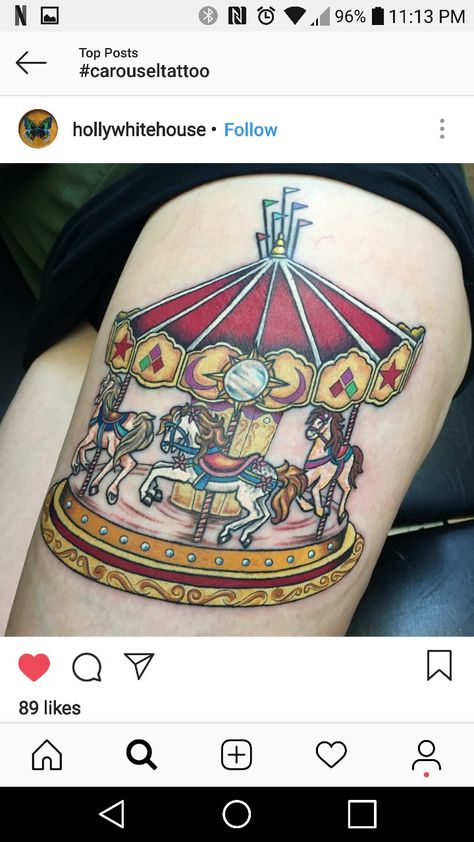 Carousel Tattoo, Deathly Hallows Tattoo, Body Mods, Triangle Tattoo, Small Tattoos, Tattoos, Color