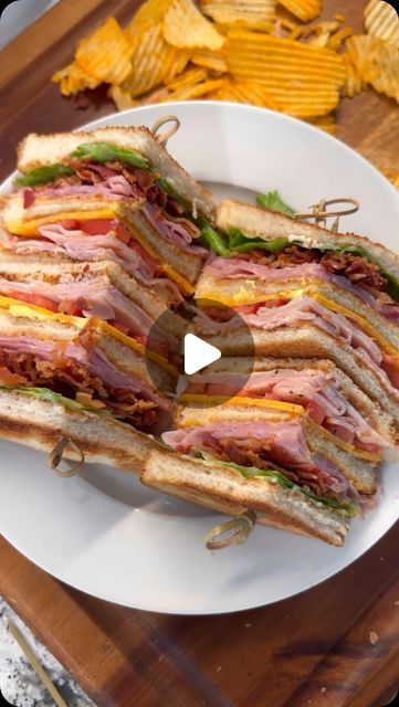 BRITSCOOKIN on Instagram: "Club Sandwich, a classic 🥪 #sandwich #yum #easyrecipes #southernfood #cajun" Clubhouse Sandwich, Sandwich Recipe Videos, Turkey Club Sandwich, Cold Sandwich Recipes, Club Sandwich Recipes, Summer Sandwiches, Cold Sandwiches, Classic Sandwich, Sandwich Shops