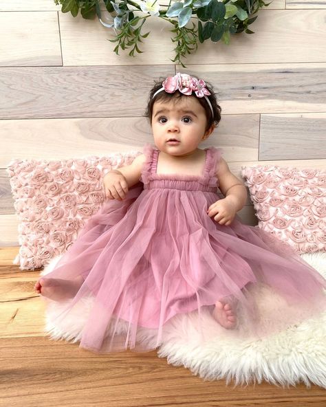 ♡ First Birthday Dress For Baby Girl, Baby Girl 1st Birthday Dress, Incredible Birthday Party, First Birthday Girl Outfit, Baby First Birthday Dress, Baby Girl First Birthday Outfit, Six Month Baby, Athena Dress, Mommy Dress