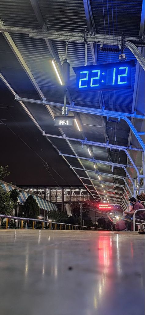 Wallpaper aesthetic #wallpaper #aesthetic Metro Train Asthetic, Raipur Railway Station Night, Railway Station Asethetic, Indian Train Window View, Hyderabad Railway Station Snap, Train Journey Snapchat Story, Mumbai Railway Station Snapchat, Surat Railway Station Snap, Bangalore Railway Station Snap