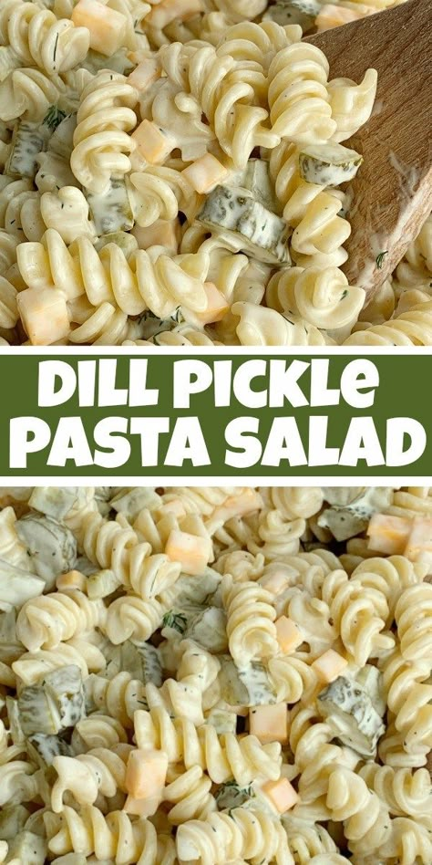 Summer Easy Salads, Dinner For 2 Picky Eaters, Dairy Free Lunch Ideas Simple, Pickle And Cheese Pasta Salad, Sweet Pickle Pasta Salad, Homemade Cold Pasta Salad, Not Cold Lunch Ideas, Easy Blue Collar Meals, Instant Pot Ideas Healthy