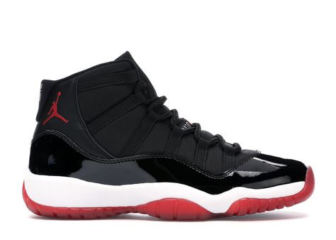 Jordan 11 Red, Nike Jordan 11, Jordan Bred, Jordan 11 Bred, Jordan 11s, Jordan Shoes Retro, Pretty Shoes Sneakers, Nike Air Jordan 11, Youth Shoes