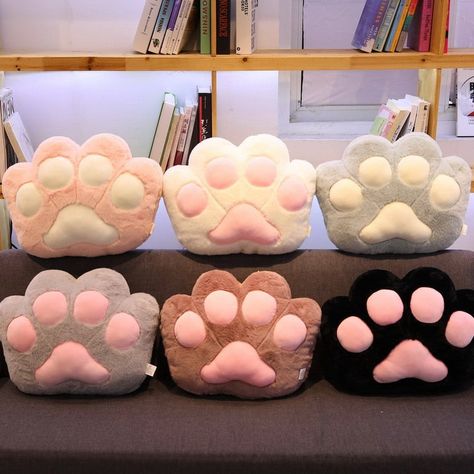 Cat Paw Pillow, Paw Pillow, Kawaii Pillow, Kawaii Wigs, Cute Squishies, Kawaii Shirts, Pillow Plush, Kawaii Toys, Pastel Kawaii