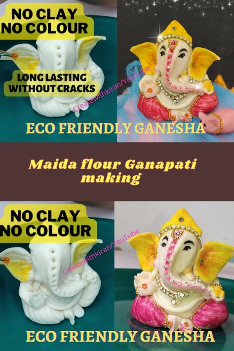 Ganapati Making, Ganesha Making, Ganapati Idol, Eco Friendly Ganesha, Ganesha Idol, Ganesha Art, Ganesha, Flour, Dough