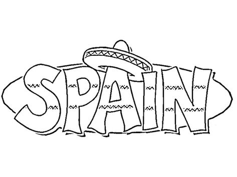 Spain Crafts For Kids, Spain Coloring Pages, Spain Country, Spain Culture, Personal Narratives, Country Theme, Spanish Class