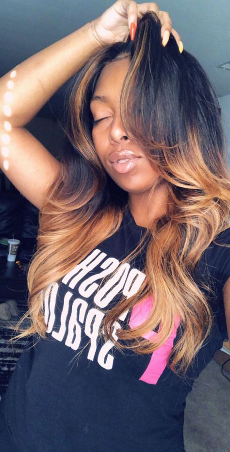 Black And Brown Ombre Hair Black Women, Black Women Ombre Hair, Highlights For Black Women Hair, Ombre Hairstyles For Black Women, Blonde Ombre Black Women, Blonde Hair Color Ideas For Fall Winter Black Women, Honey Blonde Ombre Hair On Black Women, Ombre Blonde Hair Black Women, Ombre Hair Black To Blonde