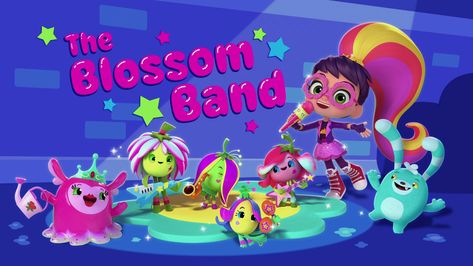 Abby Hatcher, Blossoms Band, New Board, Petunias, Nickelodeon, Season 1, Princess Peach, Piano, Blossom